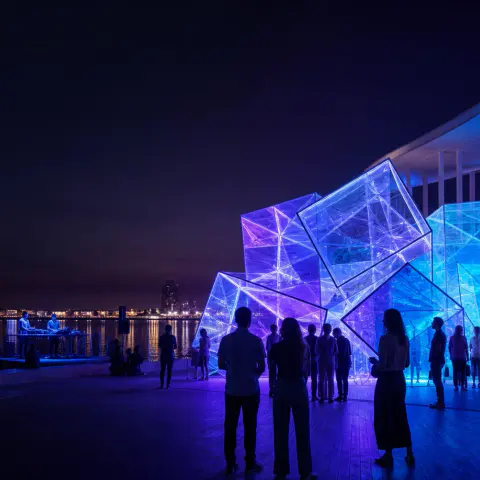 Larnaca Afterglow — Larnaca Sea Pavilion, Larnaca